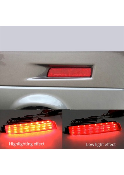 Araba Arka Tampon LED Kuyruk Fren Lambası Yansıtıcı Nissan Juke/murano/infiniti FX35 FX37 FX50 Için Açık Kırmızı Lens (Yurt Dışından) modelleri