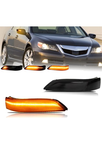 Honda Accord Için Dinamik LED Sinyal Yan Ayna Işığı 2008-2013 &amp; Acura Rl 2006-2009 34350-SJA-G02, 34300-SJA-G02 (Yurt Dışından) modelleri