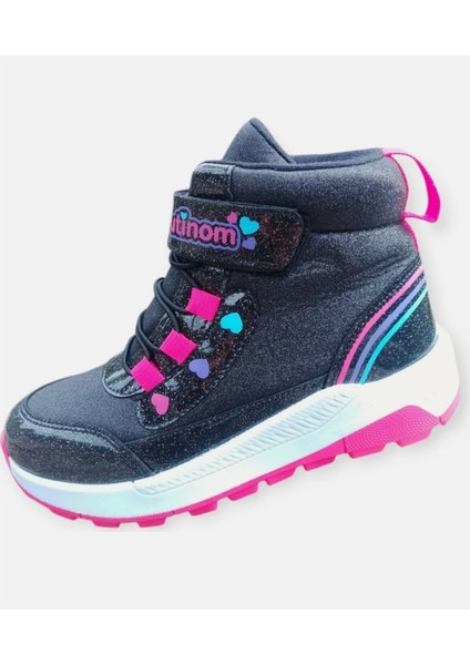 Kız Çocuk Kışlık Kaymaz Taban Su Geçirmez Cırt Cırtlı Yarım Bot modelleri