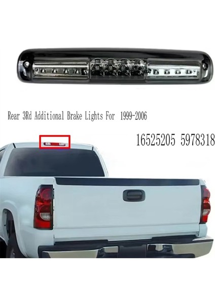 16525205 Araba Arka 3. Ek Fren Lambaları Chevy Silverado Için Yüksek Fren Durağı Gmc Sierra 1999-2006 5978318 Siyah (Yurt Dışından) fiyatları