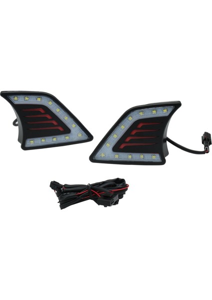 Toyota Hilux Vigo Için 2012 2013 2014 2015 LED Drl Gündüz Koşu Fark Lambası Ön Tampon Işığı (Yurt Dışından)