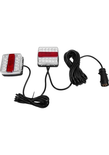 1 Set 12V Arka Kombinasyon LED Çekme Römork Kuyruğu Işık 7 Pin Evrensel Fren Durdurma Lisans Numarası Plaka Lambası (Yurt Dışından) fiyatları