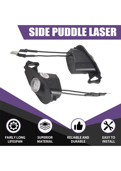 Ford Mustang Için 2013-2022 LED Side Puddle Lazer-Rearview Ayna Puddle Hoş Geldiniz Nezaket Logo Işıkları (Yurt Dışından) fırsatları