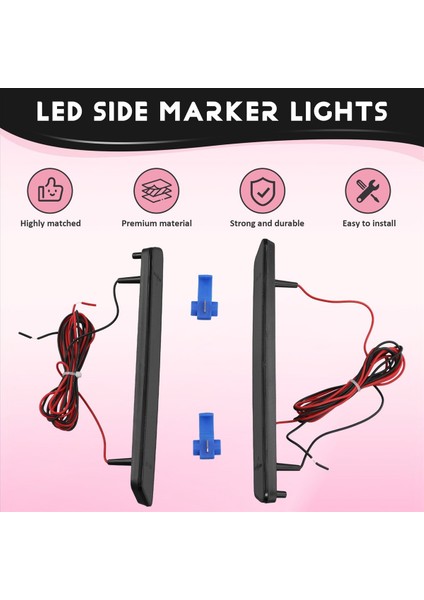 1999-2004 Için Ford Mustang Otomobil Arka LED Yan Işaret Işıkları Tampon Lambaları (Yurt Dışından) fırsatları