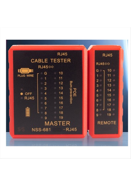 Çok Fonksiyonlu RJ45 Poe Anti-Burn Dedektör Kablo Test Cihazı 681 Yüksek Tanımlı Dijital Hat Ağ Kablo Test Cihazı (Yurt Dışından) fiyatları