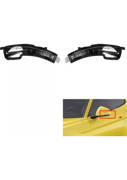 1paır Yan Ayna Göstergesi Lambası FR3Z-13B375-A FR3Z13B374A Ford Mustang Için 2015-2019 Dikiz Aynası Dönüş Sinyali Işık (Yurt Dışından) fırsatları