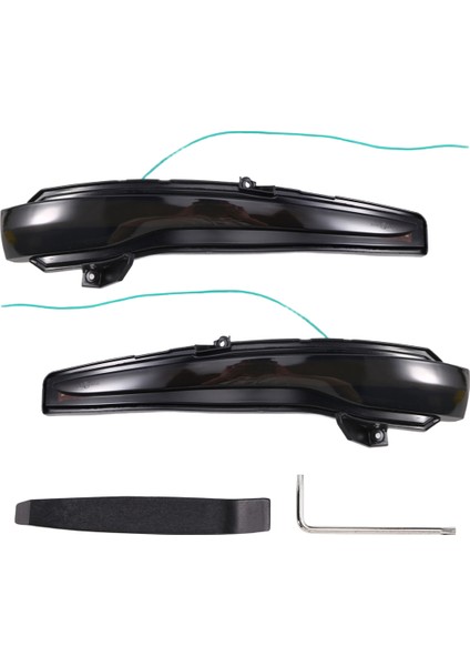 Araba Dinamik Dikiz Aynası Lambası Dönüş Sinyal Işıkları LED Gösterge Işıkları Bicolor Işığı Mercedes Benz W205 W222 W213 (Yurt Dışından)