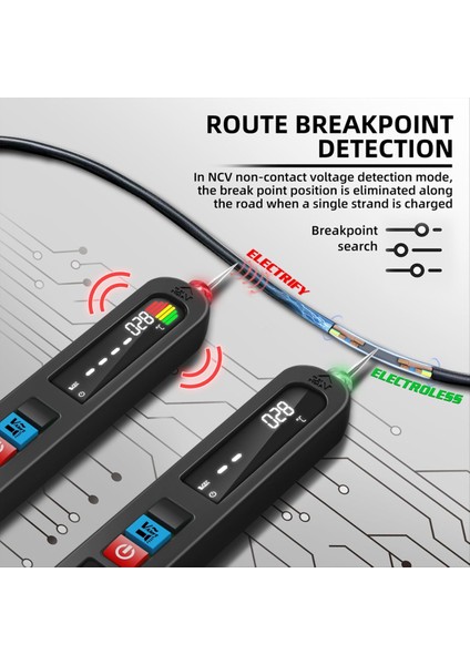 Bsıde Gerilim Test Kalemi 12-300V Şarjlı Temassız Algılama, B (Yurt Dışından) fırsatları