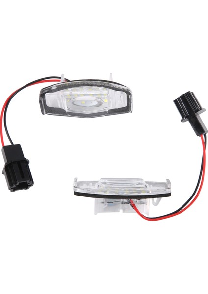 2pcs Araba LED Plaka Işık Plaka Hafif Lamba Honda Civic Honda Accord Siyah (Yurt Dışından)