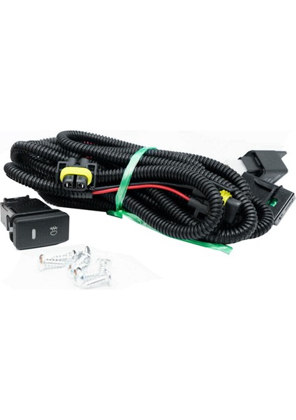 Toyota Için Halojen Ampul Kablo Demeti ile Amber Lens Ön Sis Fark Lambalar Montajı 81220-AA011 81210-AA011 (Yurt Dışından)