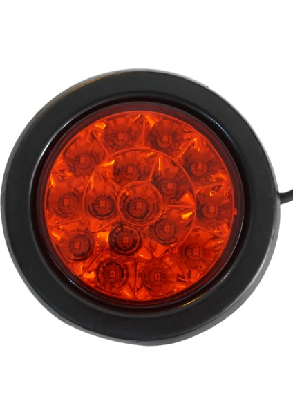 2pcs 12V-24V 16LED Araç Yuvarlak Kırmızı Talilli Lames Arka Sis Fren Durdur Fren Kamyon Römork Kamyonu Için Ters Lamba Çalışıyor (Yurt Dışından) indirimleri