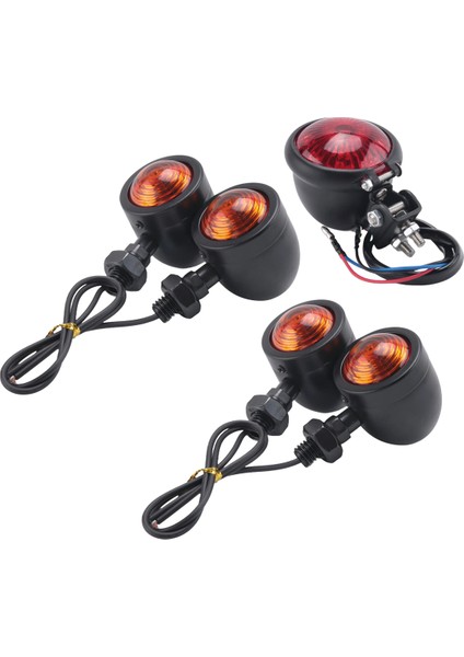 5pcs/set Motosiklet Dönüş Sinyalleri Arka Kuyruk Lambaları Fren Durma Lambası Için Cafe Racer Bobber Helikopter (Yurt Dışından)