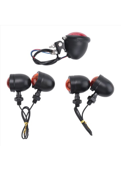 5pcs/set Motosiklet Dönüş Sinyalleri Arka Kuyruk Lambaları Fren Durma Lambası Için Cafe Racer Bobber Helikopter (Yurt Dışından) indirimleri
