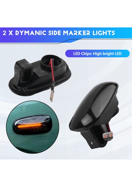 Mitsubishi Pajero Için Mirage Legnum /lancer Galant LED Dinamik Yan Işaretçi Dönüş Sinyali Işık Sıralı Karıştırma Işığı (Yurt Dışından) fırsatları