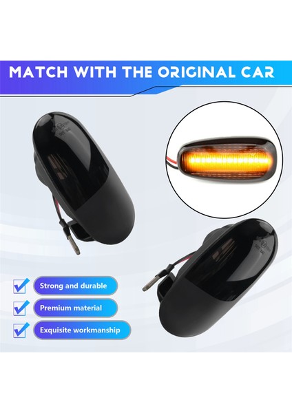 Mitsubishi Pajero Için Mirage Legnum /lancer Galant LED Dinamik Yan Işaretçi Dönüş Sinyali Işık Sıralı Karıştırma Işığı (Yurt Dışından) indirimleri