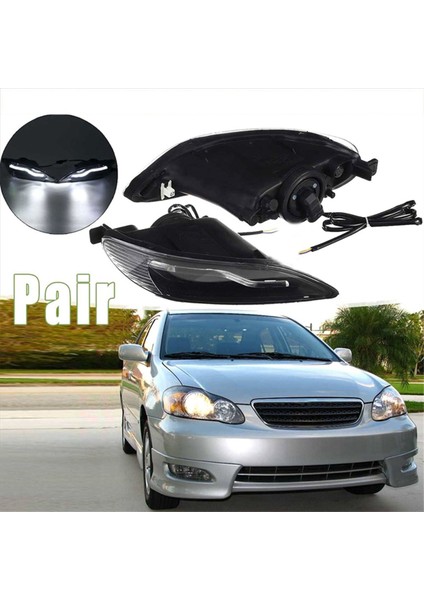 1paır Ön Sis Far Montaj Toyota Corolla Için Gündüz Koşu Işıkları 2001-2008 Camry 2002-2004 (Yurt Dışından) modelleri