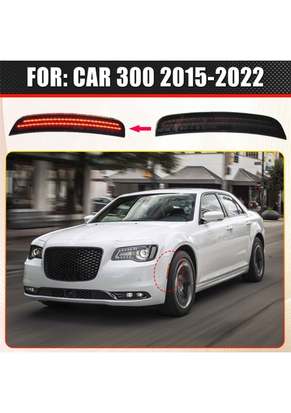 Araba Ön Çamurluk Lambaları Amber LED Yan Işaretçi Işık Füme Lens Su Geçirmez Gösterge Işığı Chrysler 300 2015-2022 (Yurt Dışından) fırsatları