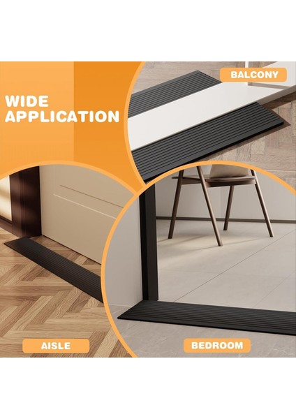 Kapıları Için Eşik Rampaları Kapı, Tekerlekli Sandalye, Bebek Arabası, Yavaşlama Rampası Siyahı Için Kendi Yapışkan Eşik Rampası (Yurt Dışından) indirimleri