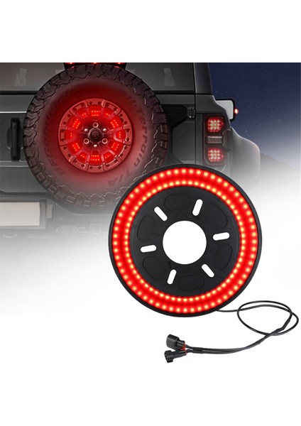 1 Adet Arka Yedek Lastik Işığı Üçüncü Fren Lambası Freni Ford Bronco 21-23 Ford Modifikasyonu Için (Yurt Dışından) modelleri