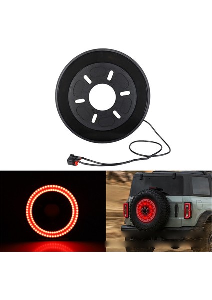 1 Adet Arka Yedek Lastik Işığı Üçüncü Fren Lambası Freni Ford Bronco 21-23 Ford Modifikasyonu Için (Yurt Dışından) fırsatları