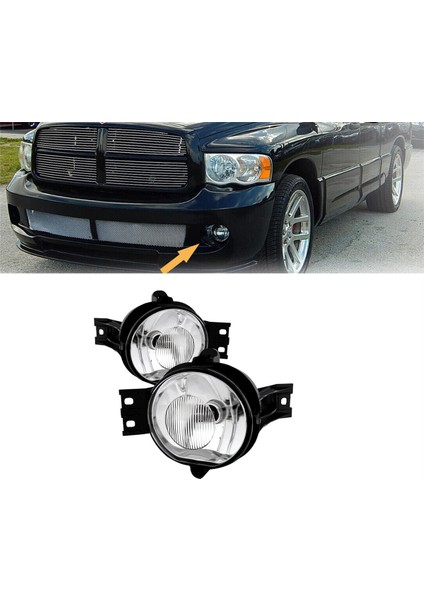 1paır Ön Tampon Sis Dodge Ram Için Halojen Lamba 1500/2500/3500 2002-2008 Durango 55077474AE 55077475AC CH2592121 (Yurt Dışından) modelleri