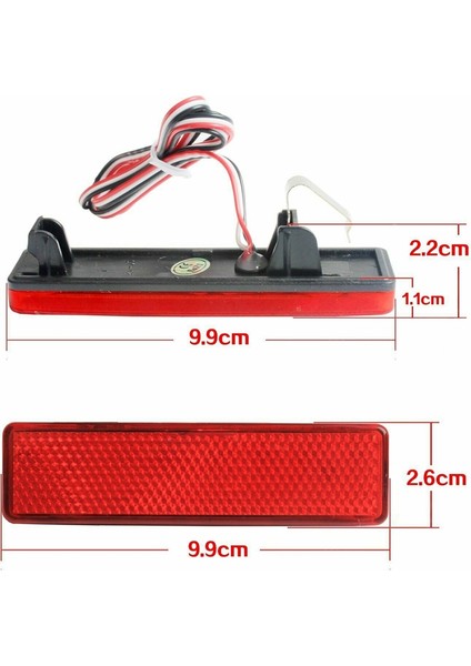 Renault Traic Için Arka Tampon Reflektör Işık Fren Lambası Opel Vauxhall Movano Red Için Nissan Primastar Için Master (Yurt Dışından) indirimleri