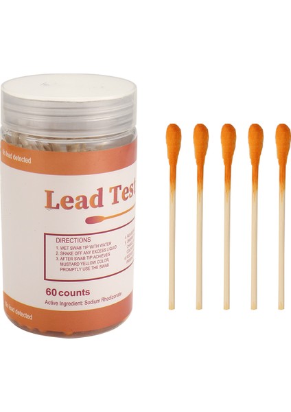 Kurşun Boya Testi Swabs Kit: 60 Pcs Kurşun Test Kiti Swabs, Ev Kurşun Test Kiti, Kurşun Kontrol Swabs, Kurşun Testi (Yurt Dışından) indirimleri