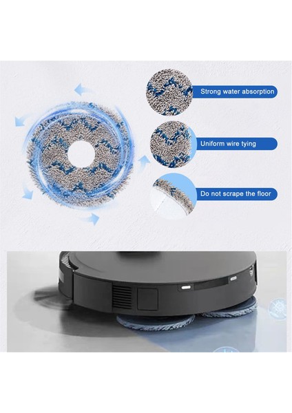 Yedı M12 Pro+ Vakum Süpürge Yedek Parça Kitleri, Ön Anta Kılıf Silindir Fırçası Yan Fırçalar Paspas Toz Torbası Için Yedek Parçalar (Yurt Dışından) modelleri