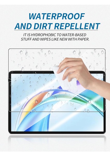 Honor Pad X7 8.7 Inç ile Uyumlu Kırılmaz Tablet Temperli Cam Ekran Koruyucu