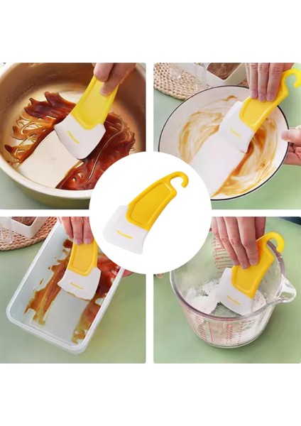 Kazıyıcı Bulaşık Temizleme Silikon Uçlu Spatula
