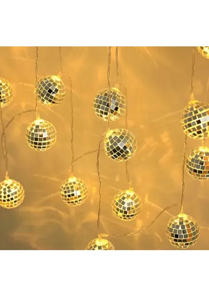 2m 10 LED Pilli Disko Toplu Işık modelleri