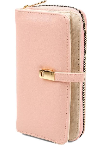 Pudra Renk Fermuarlı Kadın Cüzdan fırsatları