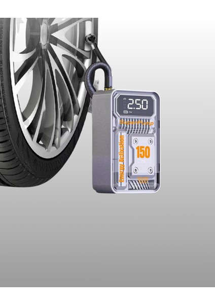 6000MAH Bataryalı LED Ekranlı Akıllı Hava Kompresörü - M860B047-N18860 indirimleri