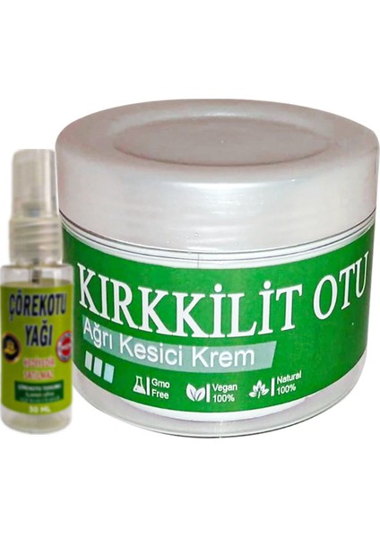Kırkkilit Otu Kremi 100 ml Teskin Kremi + Çörek Otu Yağı Teskin Yağı 30 ml