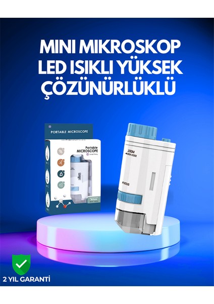 Pmma Optik Lensli Kompakt Taşınabilir Mikroskop - M406R686-K72406