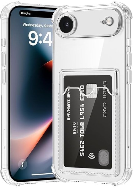 iPhone 17 Air Kılıf Kamera Korumalı Kartlıklı Sfy Kapak