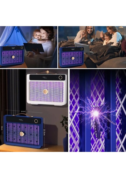 Sivrisinek Lambası 3000 V Kablosuz Şarj Edilebilir 4000 Mah fırsatları