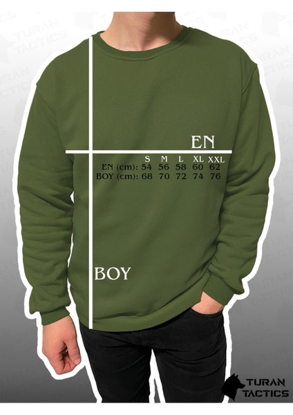 16 Türk Devleti Baskılı Oversıze Sweatshırt (Unısex) fırsatları