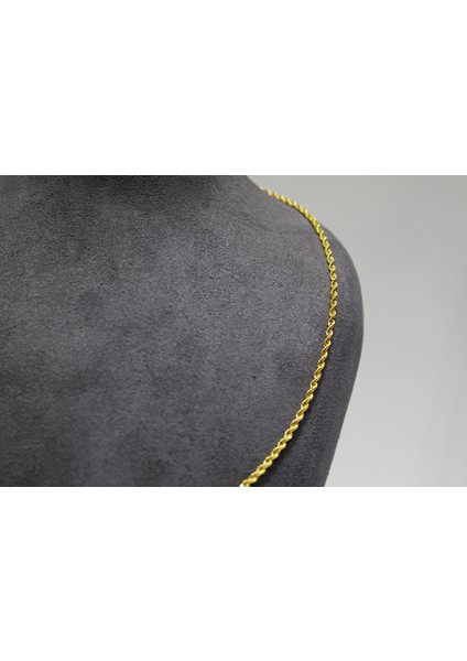 14 Ayar Altın Halat Modeli Zincir Kolye 2.89 gr fırsatları