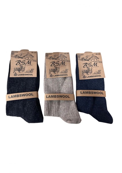 Bsm Lamswool Kışlık Erkek Çorap 3 Adet fiyatları