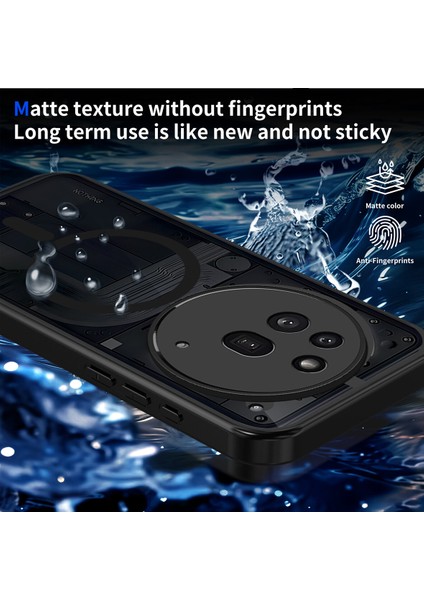 Nothing Phone 3A Pro Kılıf, Manyetik Yarı Saydam Mat Darbeye Dayanıklı ve Parmak Izi Önleyici Koruyucu Kılıf-Siyah (Yurt Dışından) modelleri