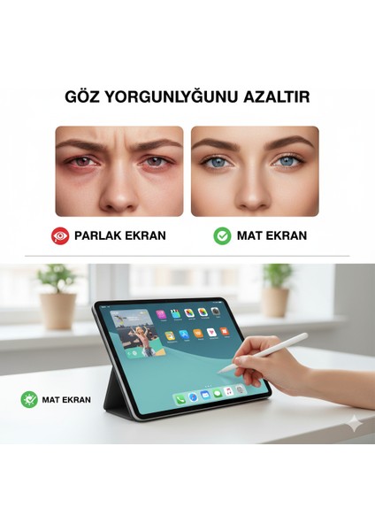 Apple iPad Pro 13" (M5) Paperlike Kağıt Hissi Veren Nano Mat Ekran Koruyucu Film Yansıma Önleyici Çizilmez fırsatları