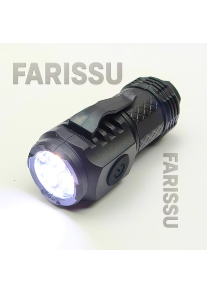 3 Güçlü Mini El Feneri Şarj Edilebilir Type-C