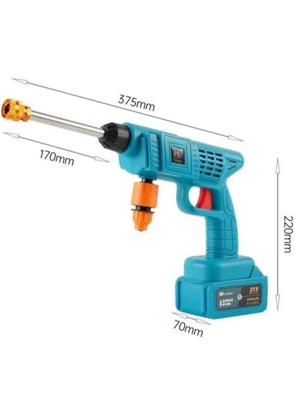 Şarjlı ve Yüksek Basınçlı Oto Yıkama Makinesi ve Sulama Tabancası Bahçe Yı - T955G508-Z22 modelleri