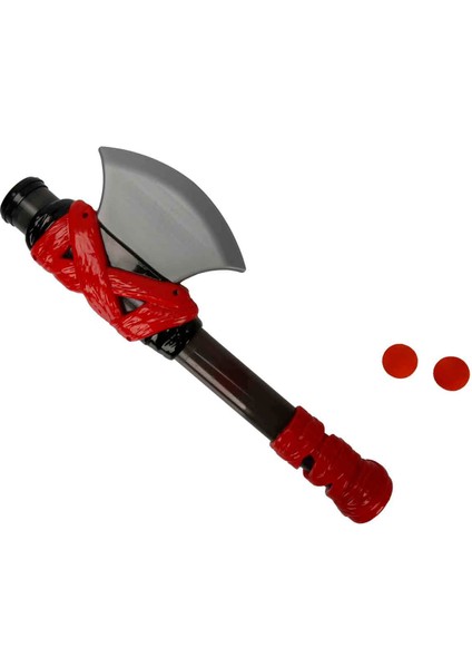 Balta Şekilli 6 Mermili Sünger Top Atan Silah 39 cm