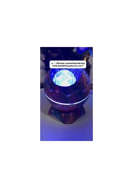 Kuzey Işıkları Projektörlü Dinazor Yumurtası Gece Lambası – Bluetooth Müzik, Kumandalı fiyatları