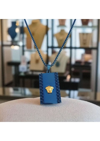 Erkek Özel Tasarım Çelik Kolye