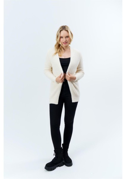 7531 Angora Selanik Örgülü Hırka