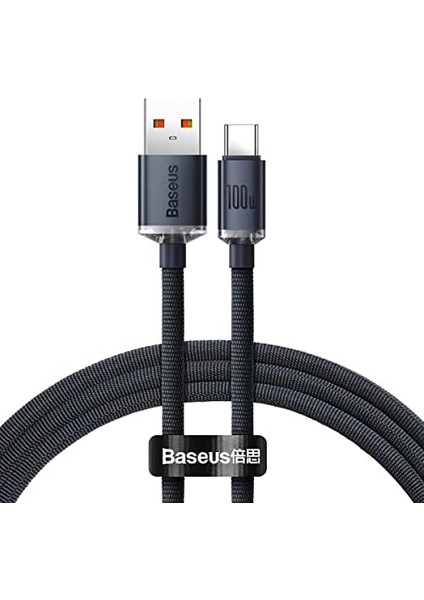 Crystal 100W Type-C Kablo 1.2m -Siyah fiyatları