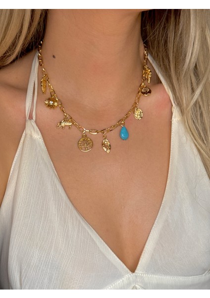 316L Çelik Charmlı Sallantılı Kolye fiyatları